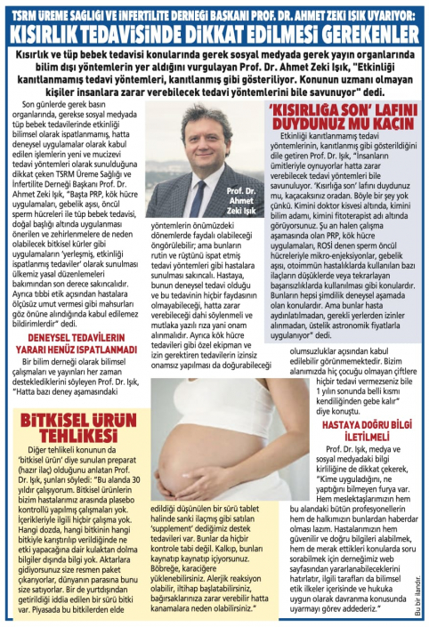Üreme Sağlığı - Prof. Dr. Ahmet Zeki Işık